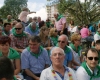 Un gran nmero de alcaldes de la comarca oriental, junto a otros invitados, sigui el desfile